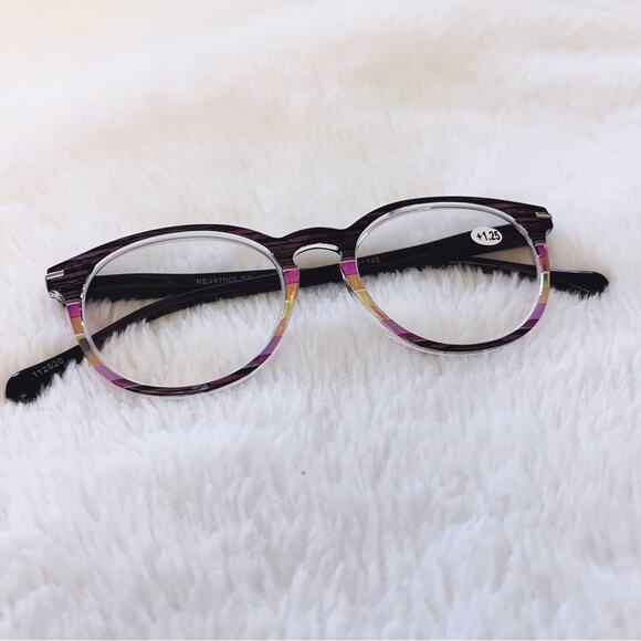 Zoe Brown Multi-Color Round Reader Glasses - Picture 3 of 11